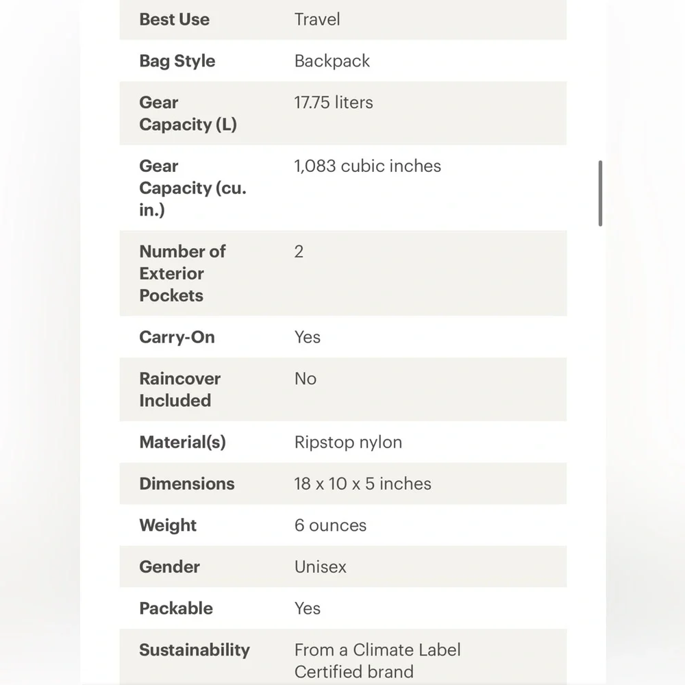 REI Co-op Stuff Travel Pack - 18 L